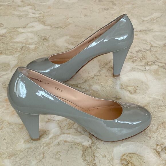 Bally Grey Patent Leather Classic Pumps Made in Italy - Picture 8 of 15